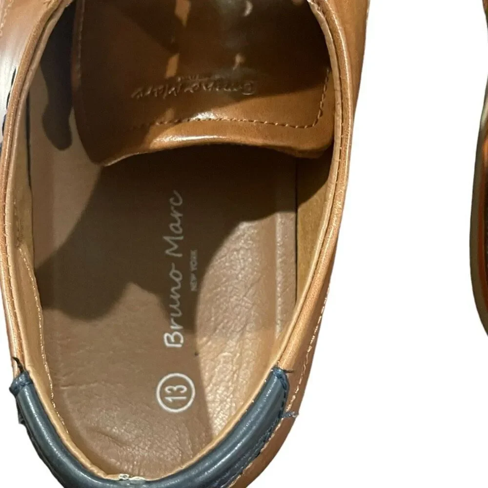 Bruno‎ Marc Tobacco Brown Oxford Shoes - Men’s Size 13